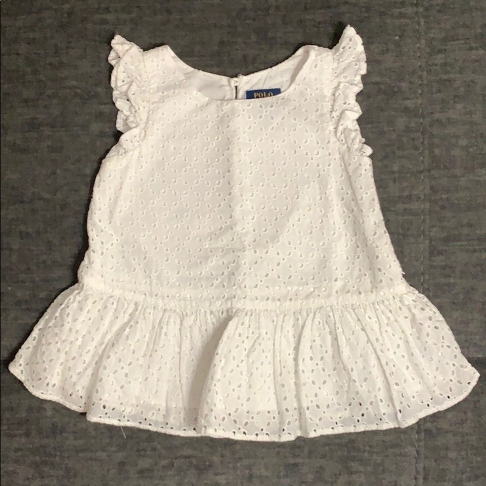Polo Ralph Lauren eyelet tank top. Sz. 6(girls)